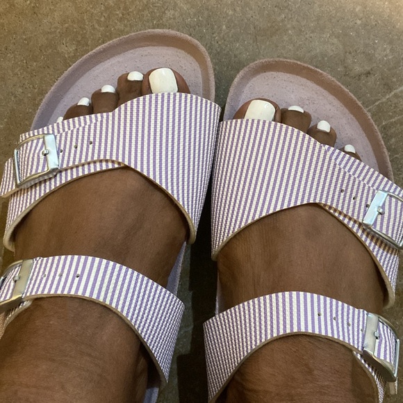 Birk’s levender and white stripes new never worn size 41 - Picture 8 of 8